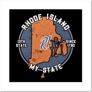 Rhode Island My State Patriot State Tourist Gift Posters and Art